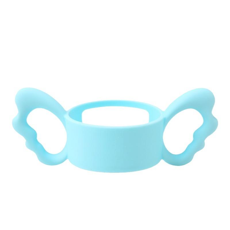 6cm Diameter Angle Wing Silicone Handle Elastic for Baby Bottle Soft Material Anti-drop Safe To Bite Milk Bottle Accessories