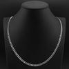 Silver Chain Men' Chain SILVER 925 5mm/50cm Armoured + FREE