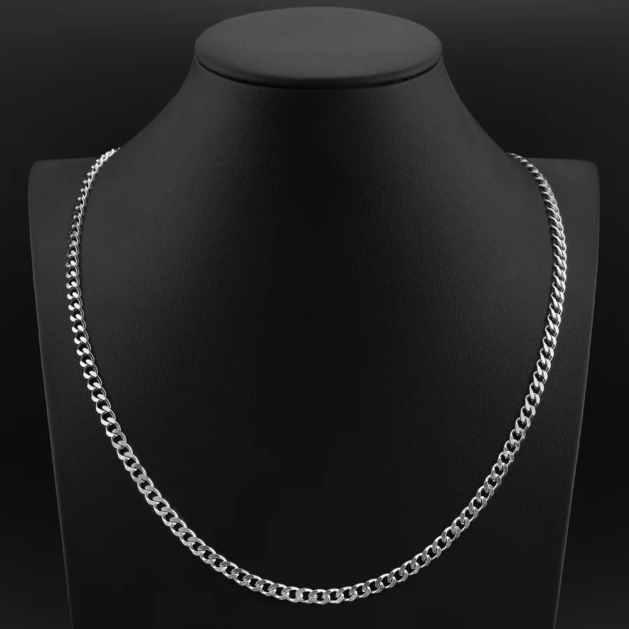 Silver Chain Men' Chain SILVER 925 5mm/50cm Armoured + FREE