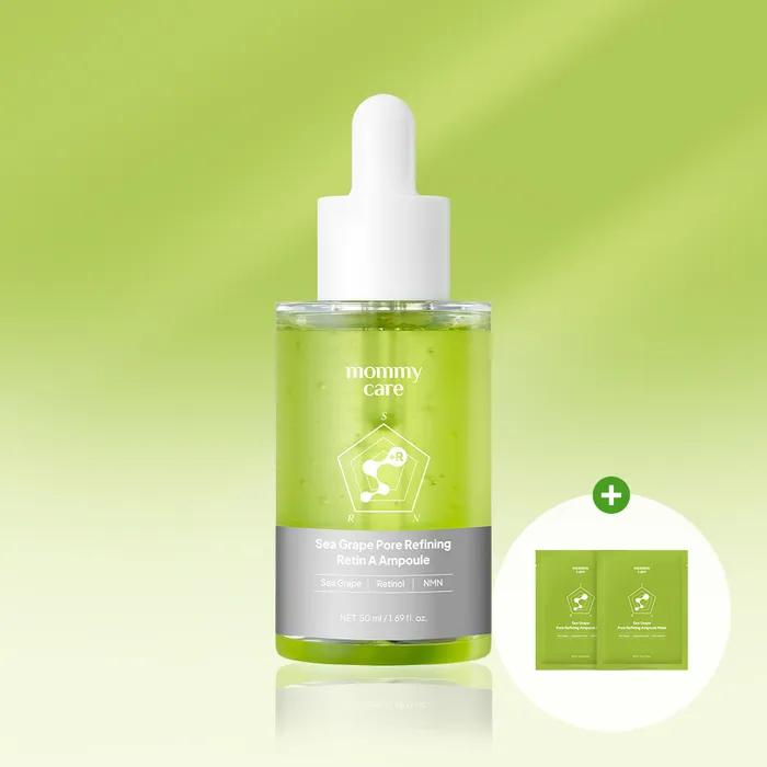 [Contains Retinol + NMN] Sea Grape Retinol Pore Ampoule 50ml (+Free Gift of 2 Pore Mask Packs)