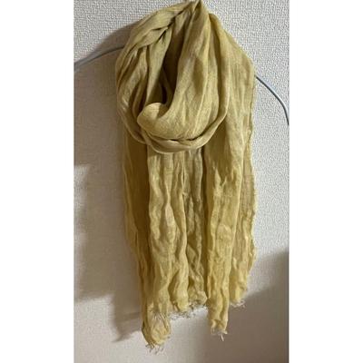 Used [Large Size 200cm X 90cm] Made In Florence, Italy / 100% Linen / Stole