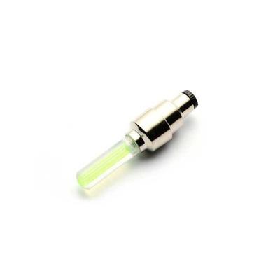SHOP-STORY - LED BICYCLE WHEEL GREEN : Set of 2 LED Valves for Bicycle, Motorcycle, Car Wheels - Color Green
