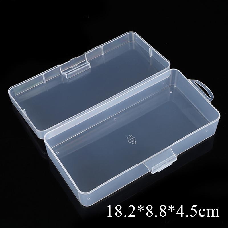 Storage Organizer Box Pencil Case Large Capacity Plastic Pencil Box Pencil Case School Supplies Student Clear Office Supplies