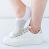 Men Summer Breathable Mesh Color Block Anti-slip Invisible Low Cut Boat Socks
