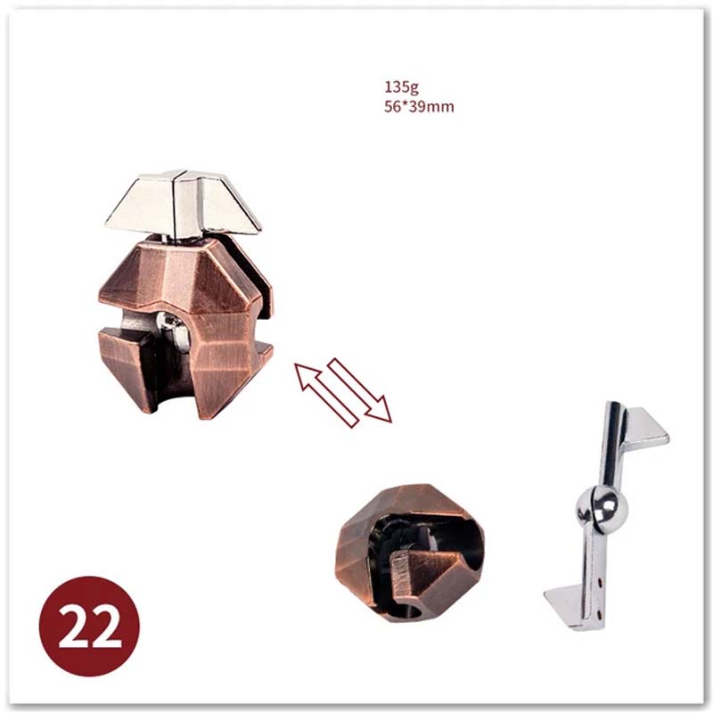 Metal 3D Jigsaw Puzzle Solving Toys Puzzle Unlocking Ring Buckle Children Adult Puzzle Games Leisure Puzzle Games