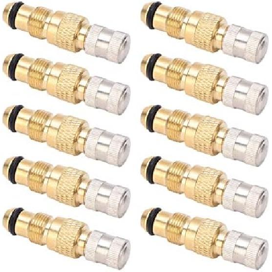 Tractor Air Liquid Valve Stem, 10PCS Brass Tractor Air Liquid Valves Tire Brass Valve Stem TR218A CH3 Core Housings Replacement