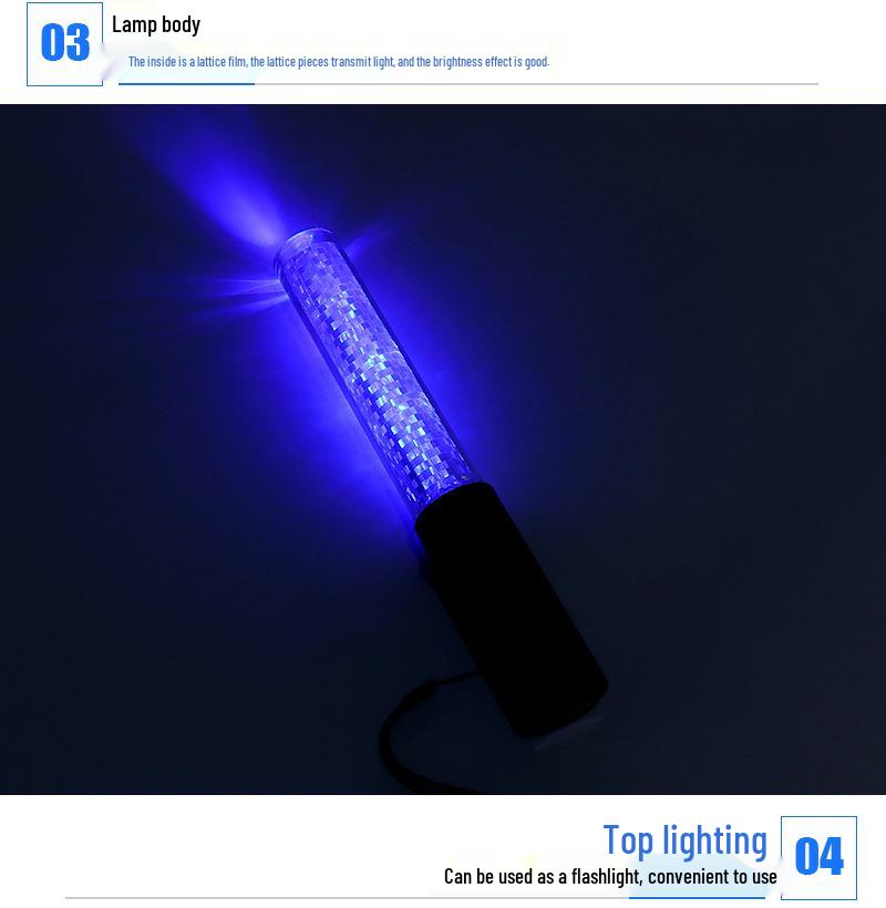 Rechargeable 26CM LED Glow Stick Traffic Baton with Multifunctional Warning Support