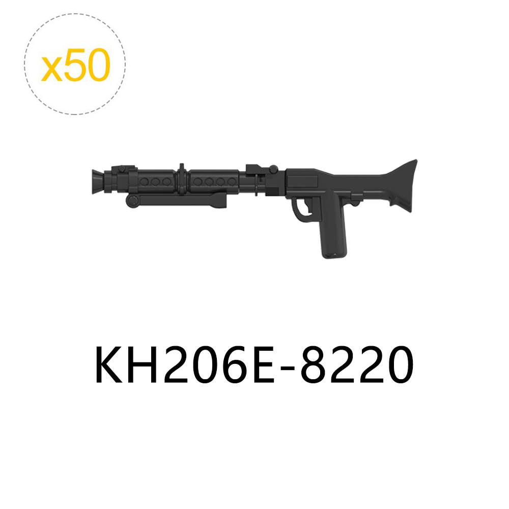 50pcs/lot Gun Pistol Space Soldiers Military War Weapon Compatible Figure Building Blocks Educational Toys For Children Boy Kid