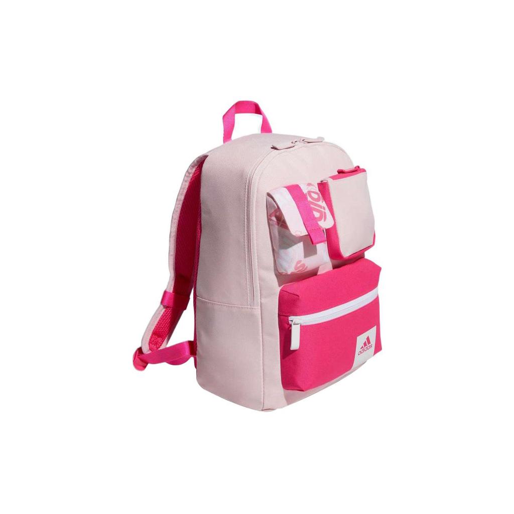 Adidas Classic Multi-Pocket Zipper Backpack Women Backpack Pink H20825