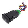 Automobile Lamp Switch 3A 12V 20m Ohm  Ground Resistance 8000 Times Heat Resistance ABS Waterproof Switch with Wire