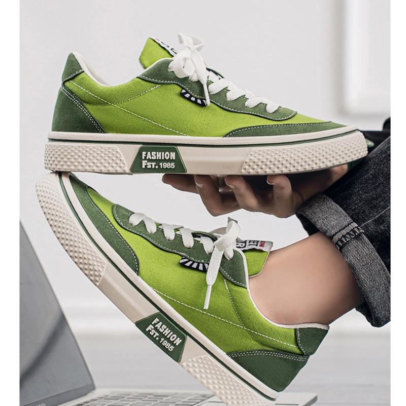 Herrenschuhe 2025 Neue Sommer Canvas Schuhe Herren Freizeitschuhe Trendige Vielseitige Dicksohlige Herren Sport Trendschuhe