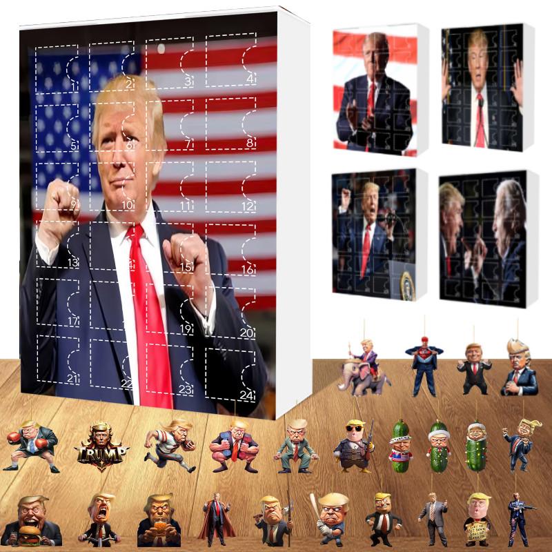 Donald Christmas Trump Blind Box Advent Calendar Pendant 24 Day Xmas Countdown