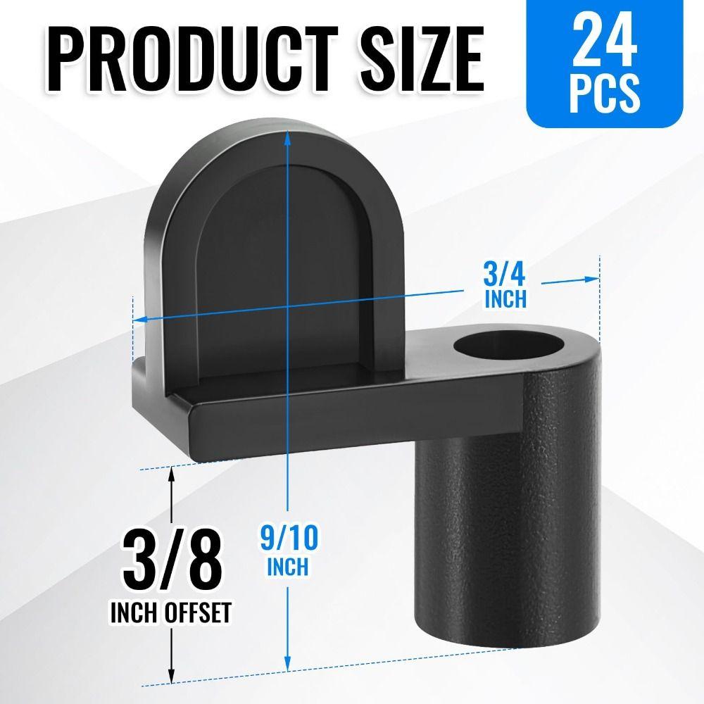 24 Stück mit Schrauben Fliegengitter-Clips Wetterfest Offset-Design Fliegengitter-Clips Universelles Fensterbefestigungs-Kit