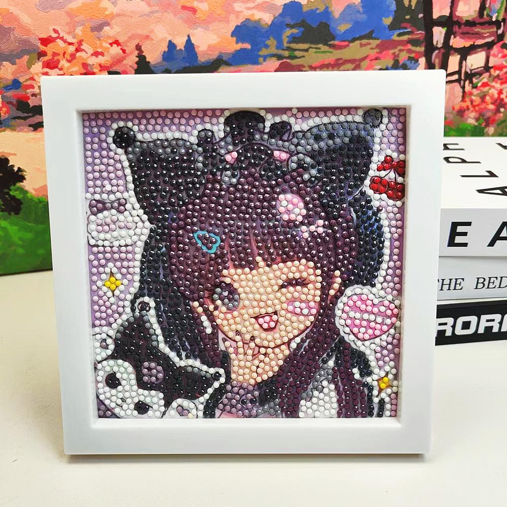 Children'S Diamond Painting Handmade Diy Masonry Painting Cartoon Diamond Sticker Bedroom Living Room Decorative Painting Photo Frame