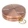 Gold Color Outdoor Compass Copper Camping Compass Portable Pocket Compass  Outdoor Activities