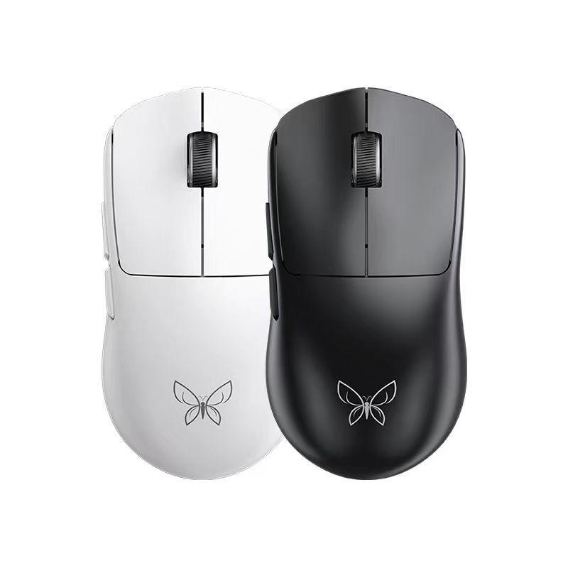 Newmen Butterfly PAW3395 Dual Battery Lightweight Wireless/Wired 2.4G Bluetooth Three-Mode Gaming Mouse