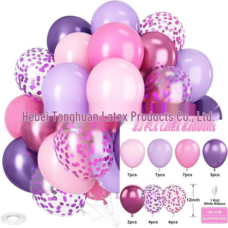 Set di 35 Palloncini Colorati con Paillettes da 12 Pollici per Decorazioni di Feste di Compleanno