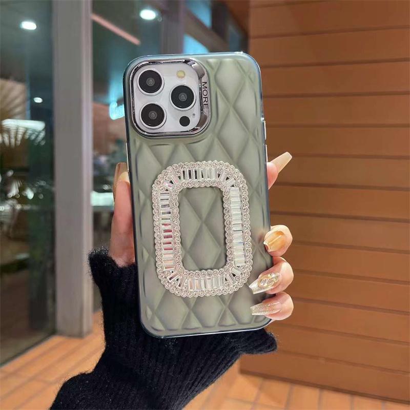 Pentru iPhone 15 Pro Max Husa de telefon de lux din piele de miel cu diamante pentru iPhone 14 13 12 11 Pro Max Husa rezistenta la socuri