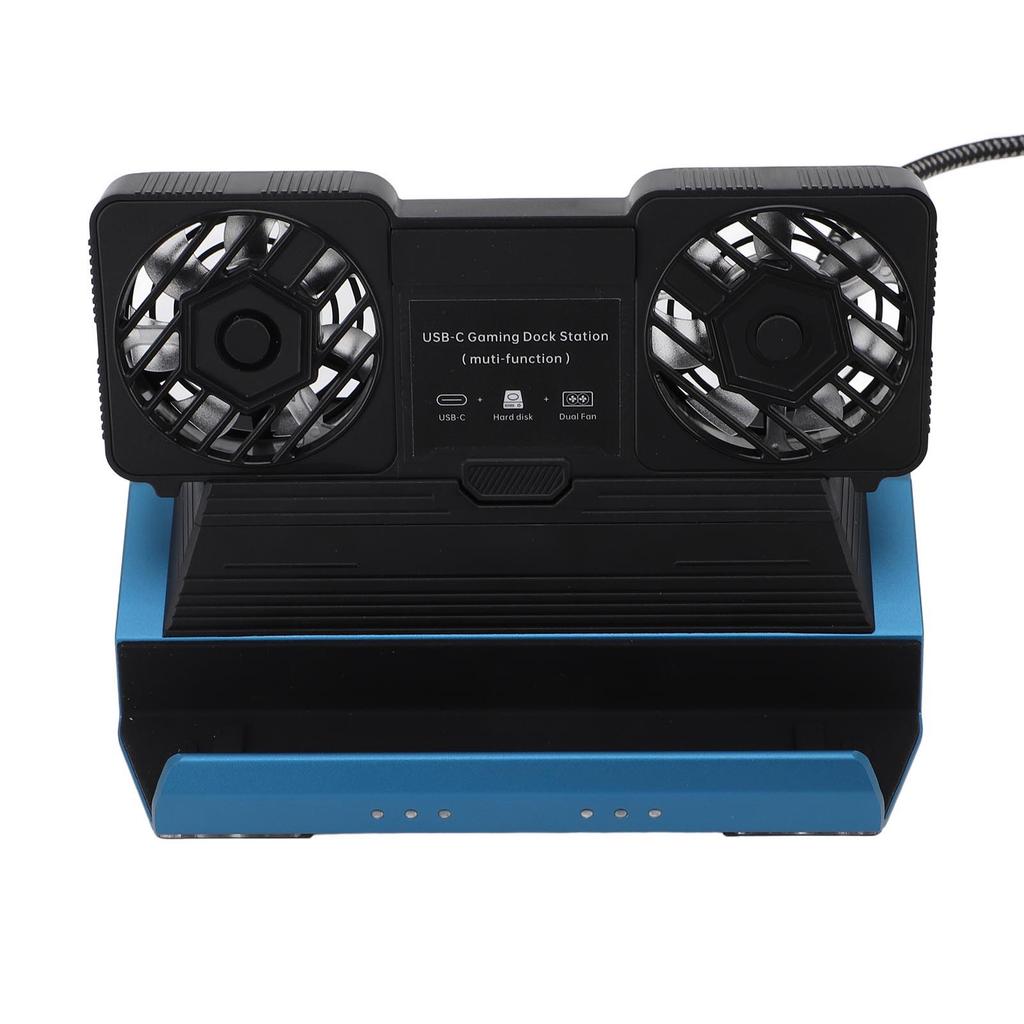 10 in 1 Docking Station for Legion Go for MSI Claw with Detachable Dual Cooling Fan 4K 60Hz Gigabit