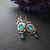 Fashion Blue Moonstone Earrings
