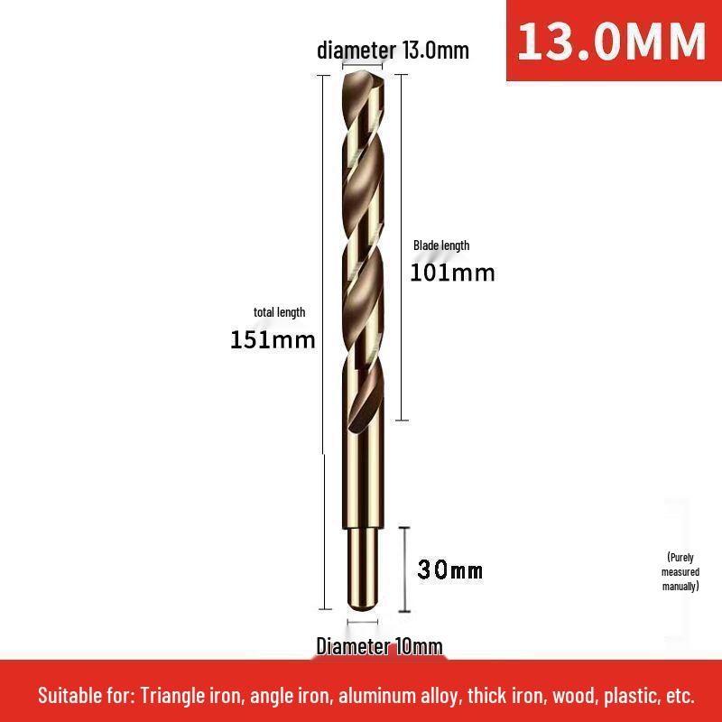 Cobalt Stainless Steel Twist Drill Bit Set for Metal, Aluminum, and Angle Iron