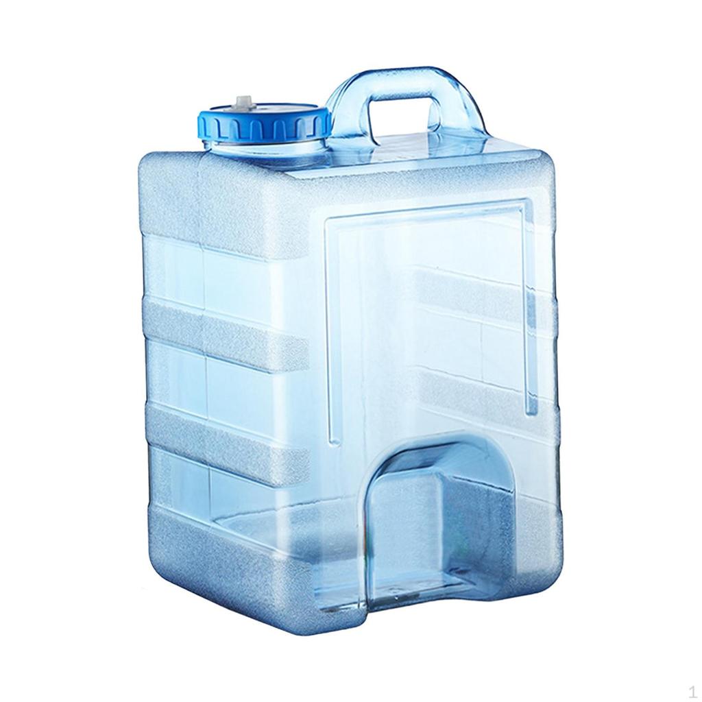 Camping Water Container Bucket Leakproof with Hole On Lid Empty Portable Bottle Jug for