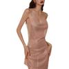 New sex underwear sexy charm full diamond see-through milk temptation neck suspender skirt backless slit skirt