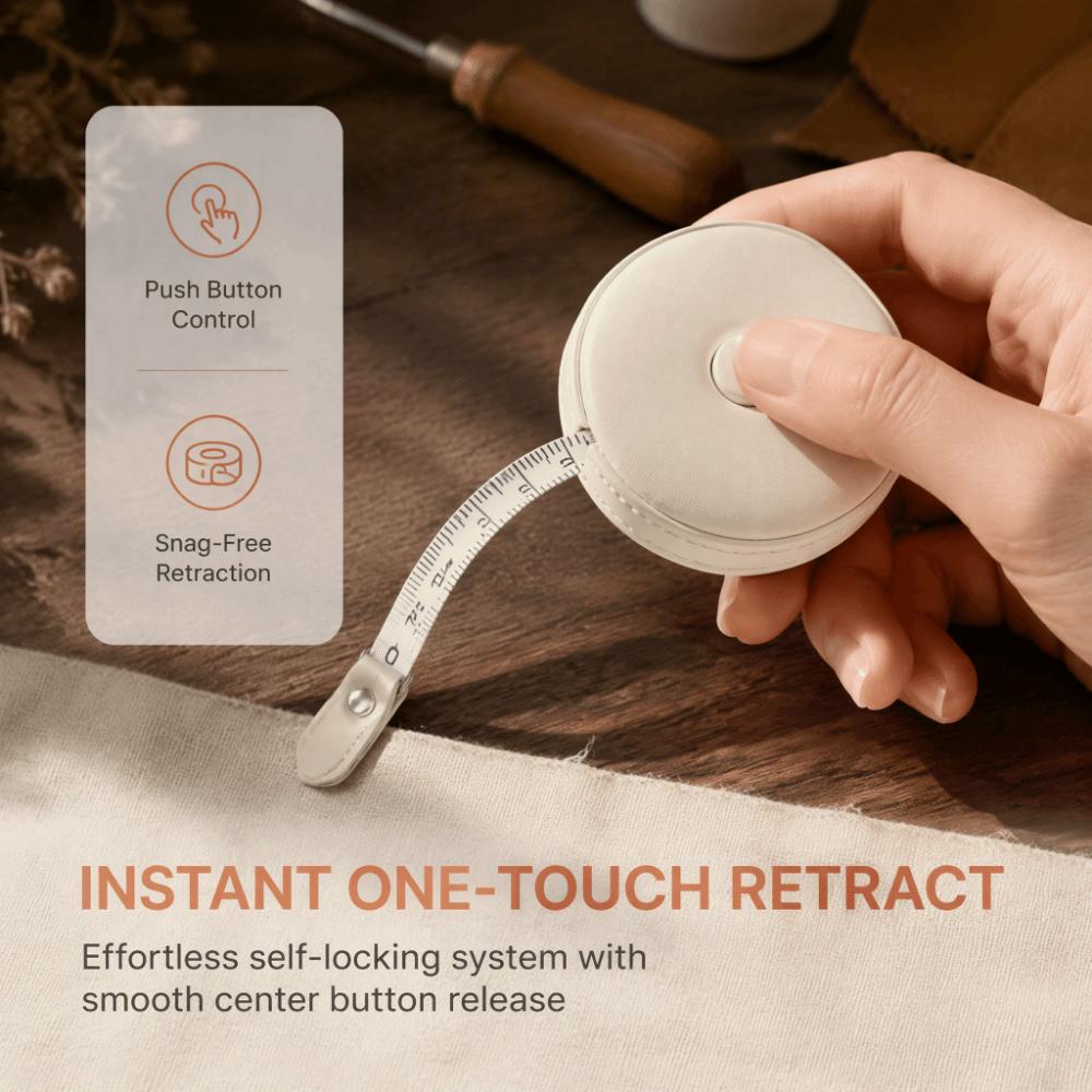 PU Leather Sewing Tape Measure Dual Scale Flexible Measuring Tape Mini Tape Measure For Tailor