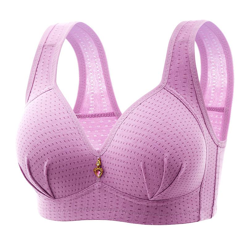 Comfortable Wire-Free Bra for Middle-Aged and Elderly Women