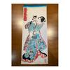 Utagawa Kunisada "New Forms of Beauties in Custom-Dyed Kimonos: Cats and Beauties" Ukiyo-e Tenugui Towel - Approx. 83cm x 35cm, Made in Japan, 100%