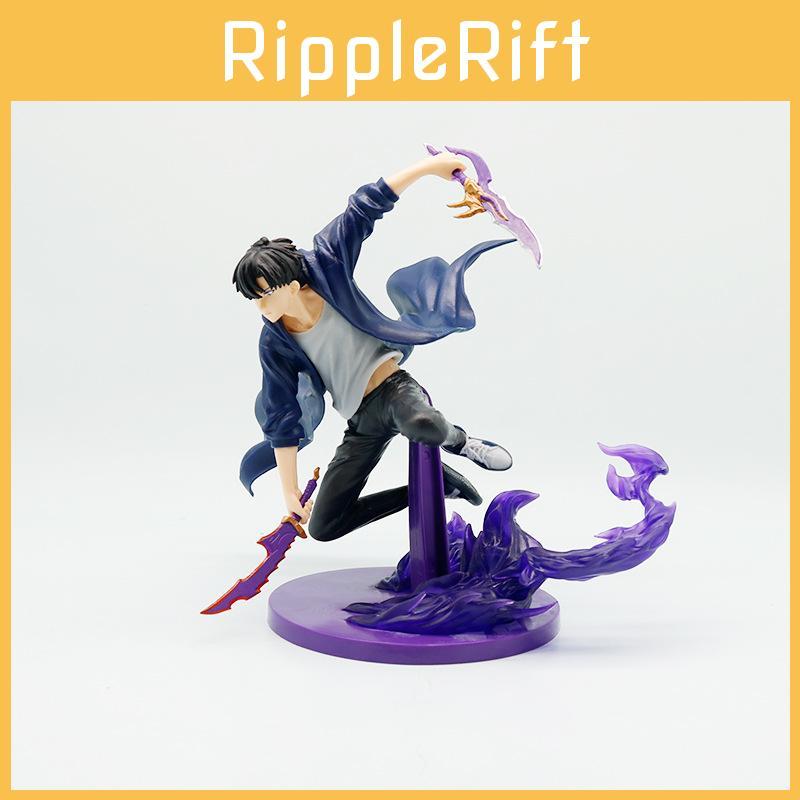 Solo Leveling Sung Jin Woo Pvc Model With Dynamic Combat Stance For Desk Decor