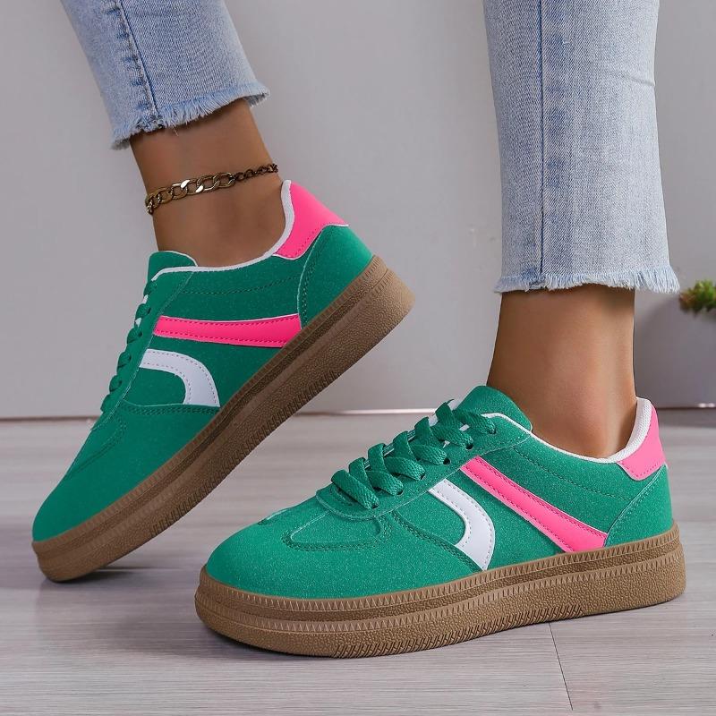 Women Casual Suede Sport Shoes  Spring Autumn Fashion Low-top Trendy Shoes Vulcanized Shoes Sneakers Female  De Mujer