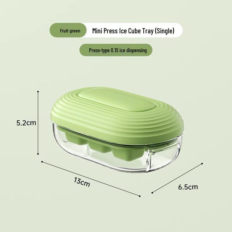 ZISIZ Mini Food-Grade Press Ice Tray Set