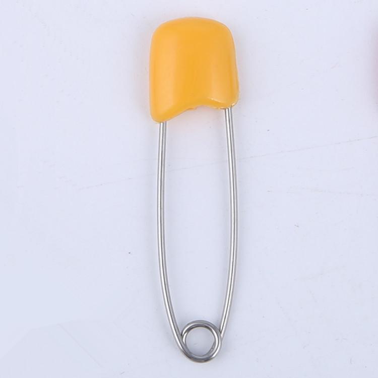 Smiling Face Baby Safety Pins, Plastic, Medium (40mm) & Large (55mm)