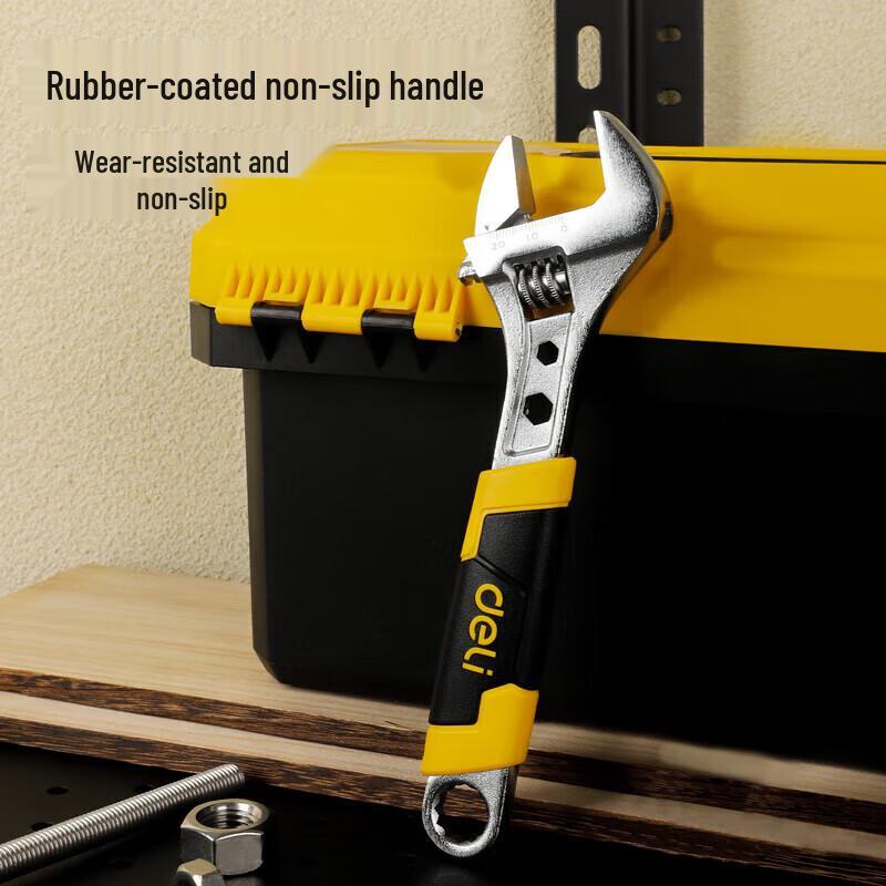 Deli 6-inch Industrial Adjustable Wrench