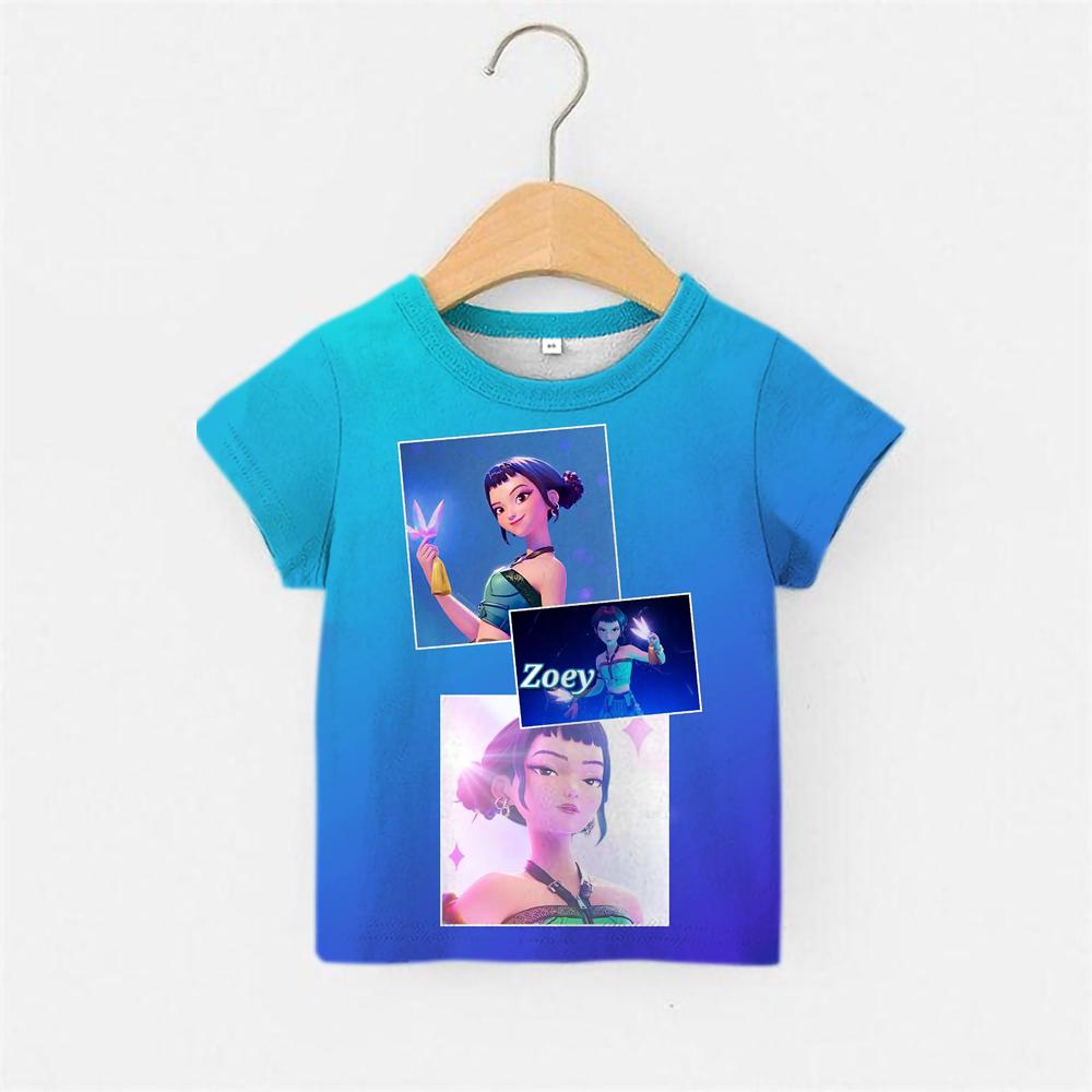 Huntrix Kpop Lovci démonů 3D potisk Dětské tričko Chlapci Dívky Dárek pro fanoušky Letní móda Dětský top