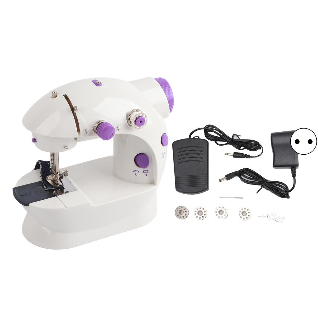 Mini Sewing Machine Bobbin Threader Pedal Adapter Handheld Mini Electric Sewing Machine for DIY