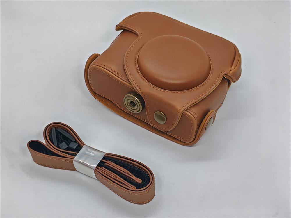 PU Leder Kameratasche für Canon Powershot G15 G16 Ganzkörperabdeckung mit Riemen