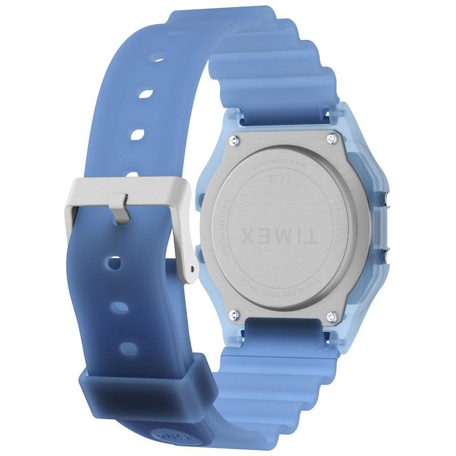 TIMEX T80 Quartz Unisex Watch 30M Waterproof Acrylic Blue Dial TW2Y34200