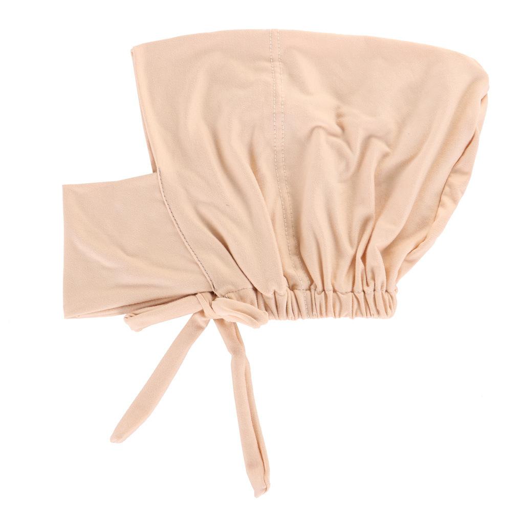 1PC Hijab Undercap for Women,Islamic Muslim Full Cover Face Veil Silk Fabric Turban Cap Underscarf Ramadan Accessory Daily Wear