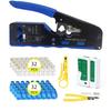 Multifunctional 6P 8P Wire Cable Crimper Stripper Cutter Pliers Network Cat5e Cat6 Cat7 Rj45 Pass EZ Crimping Tool Novelty Gift