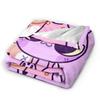 J-Jaxs Cartoon Strickdecke Fleece Süses Kaninchen Super Weiche Überwurfdecken für Schlafzimmer Sofa Bett Teppich
