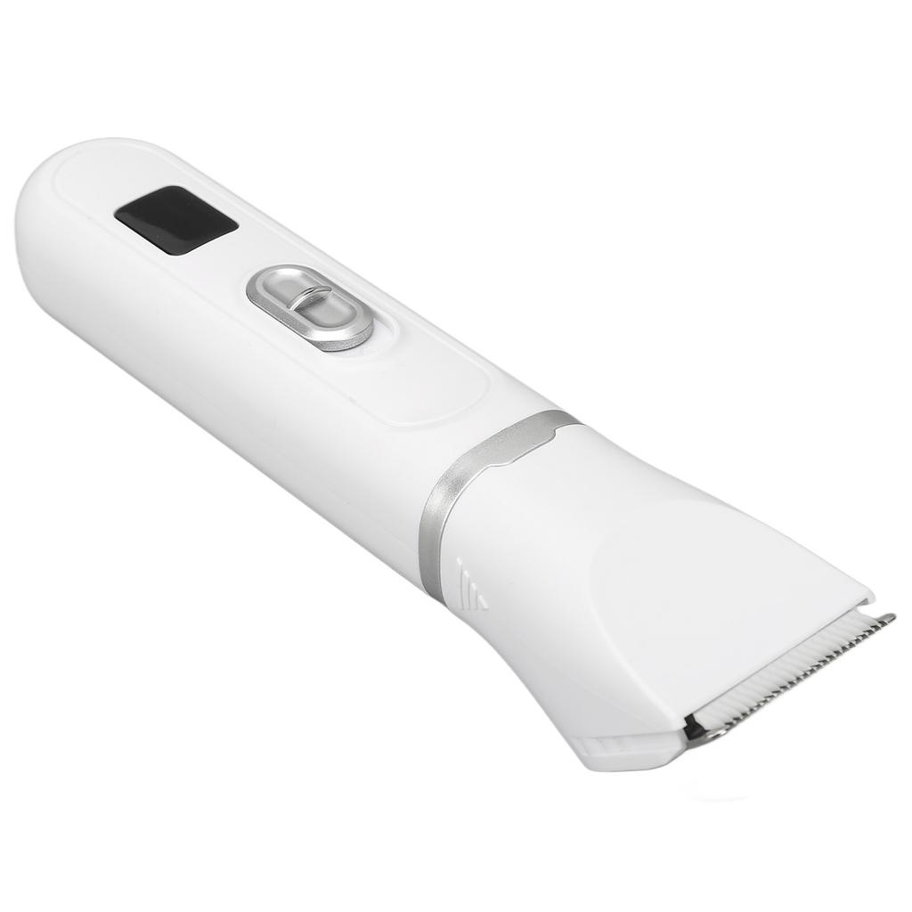 Set de tuns pentru câini, 4 lame, zgomot redus, reîncărcabil, fără fir, trimmer pentru labe de animale de companie, alb