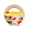 WHITE Masking Tape for Painting, Varnishing, 80C, Rubber, 30mm, 50m - PREMIUM
