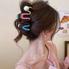 Red Button Grab Clip Women 2024 Back Of Head Hair Clip Headpiece Hairpin Hair Accessories