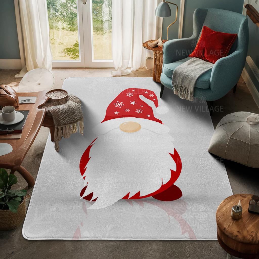 House Entrance Carpet Home Door Mat Living Room Bath Foot Bathroom Non-slip Water Absorption Rugs Bath Merry Christmas Winter