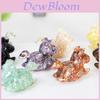 Resin Crystal Horses Desk Decor With Rotatable Animal Figurine For Gift Giving And Home Office