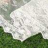 AWAYTR Summer White Woven Floral Lace Hair Scarf Wraps Women Retro Triangle Headscarf Hat Travel Photo Headband Hair Accessories