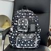 Schoolbag new Korean version ins high value, fresh, sweet and cute star bar pain bag women's lightweight large-capacity backpack