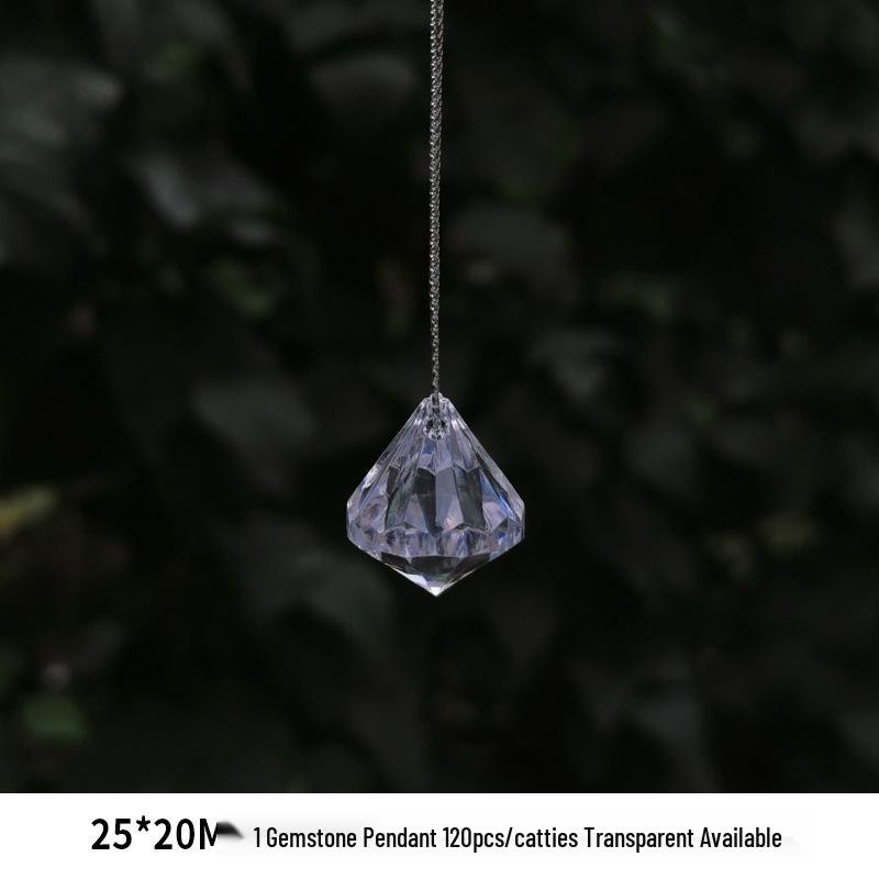 DIY Acrylic Beaded Jewelry Accessories: Transparent Cone Pendant for Door, Window, or Bead Curtains